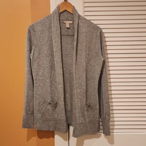Banana Republic Women's Gray Open Cardigan w/ Pockets Size M